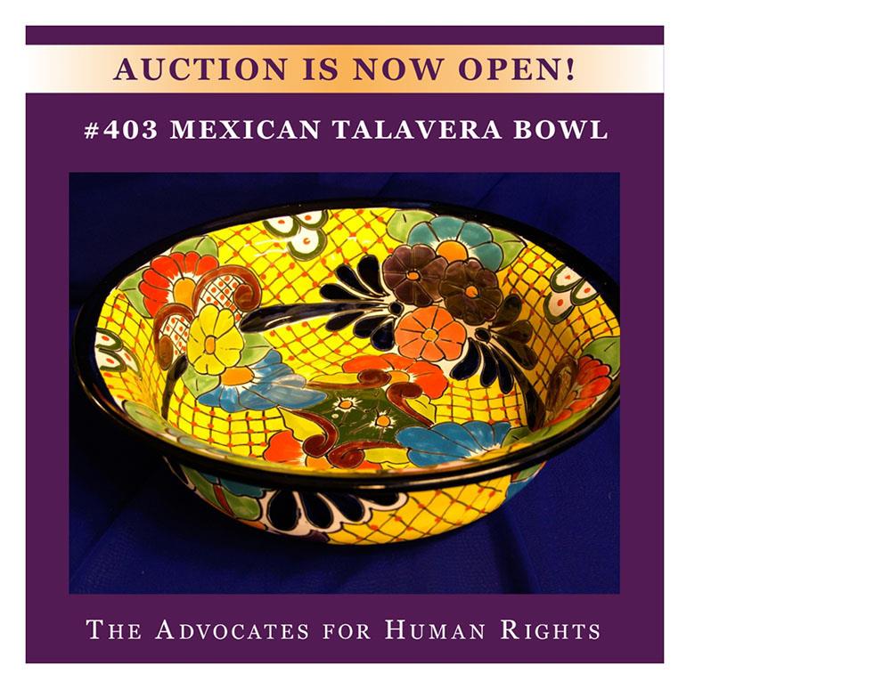 Mexican tavera bowl